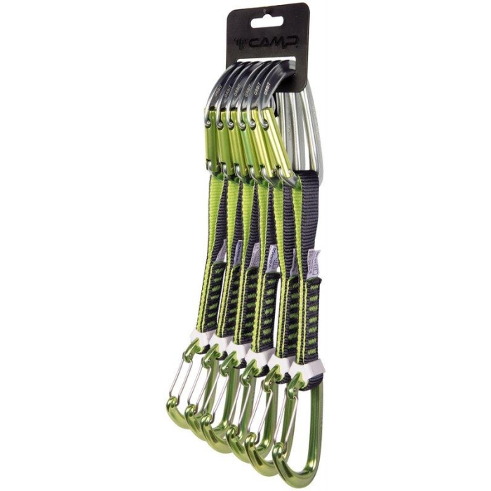 Zestaw ekspresów Camp ORBIT MIXED 18 cm 6 pack - green